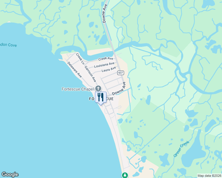 map of restaurants, bars, coffee shops, grocery stores, and more near 69 John Dare Road in Bridgeton