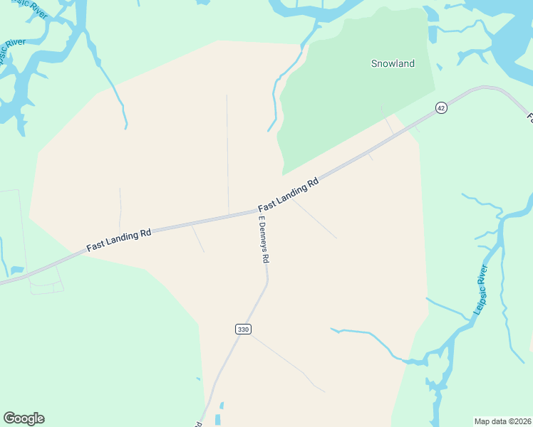 map of restaurants, bars, coffee shops, grocery stores, and more near 2394 Fast Landing Road in Dover