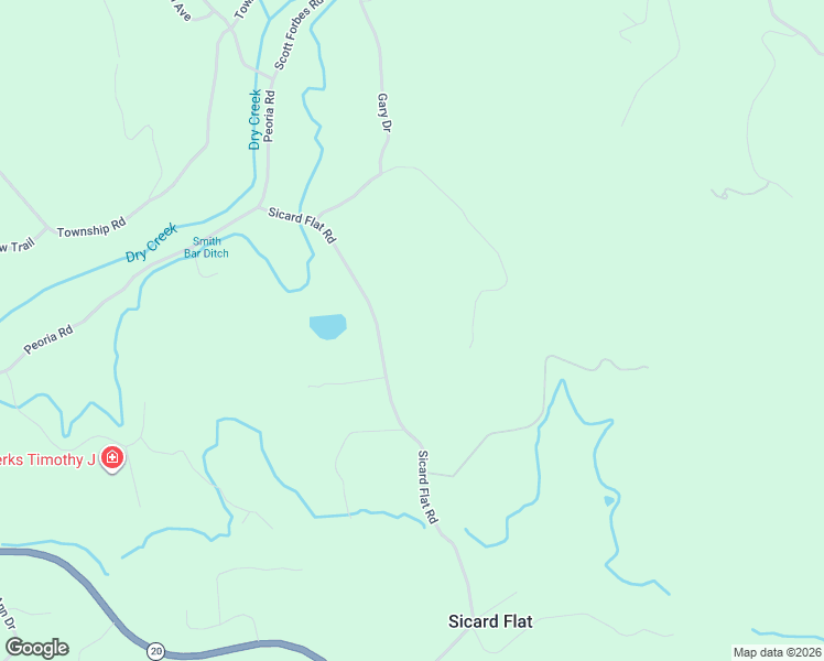 map of restaurants, bars, coffee shops, grocery stores, and more near 9521 Sicard Flat Road in Browns Valley