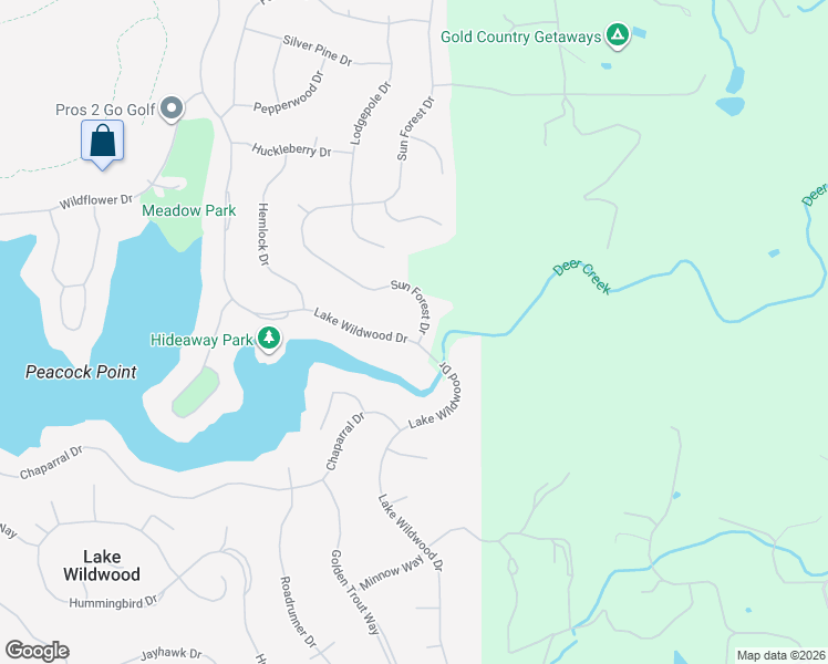 map of restaurants, bars, coffee shops, grocery stores, and more near 13551 Lake Wildwood Drive in Penn Valley