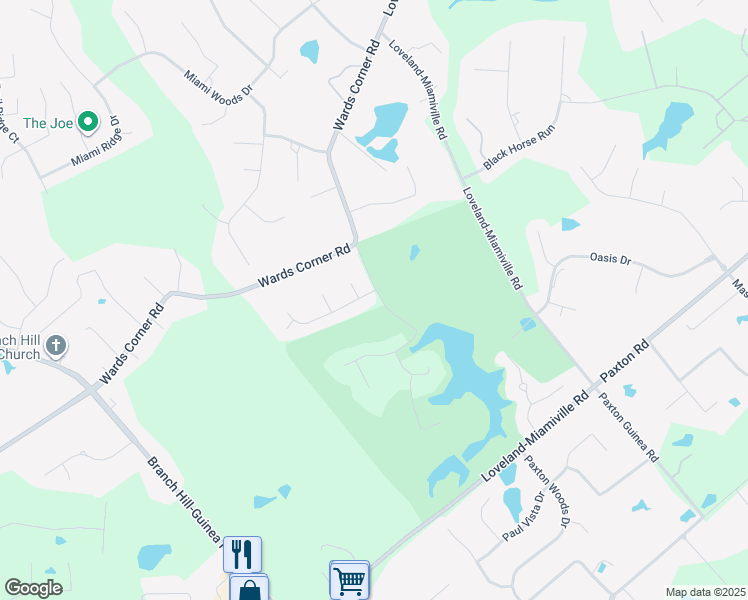 map of restaurants, bars, coffee shops, grocery stores, and more near 895 Augusta Boulevard in Loveland