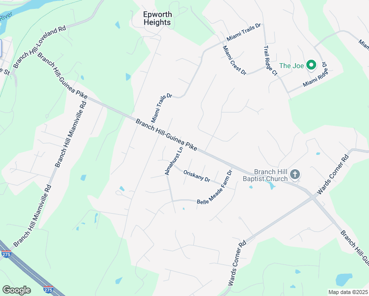 map of restaurants, bars, coffee shops, grocery stores, and more near 829 Almahurst Lane in Loveland