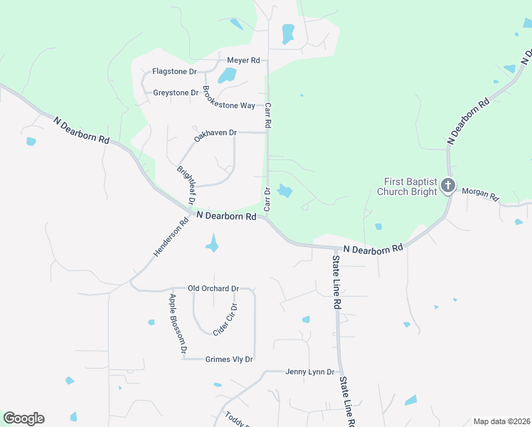 map of restaurants, bars, coffee shops, grocery stores, and more near 25008 Henderson Road in West Harrison