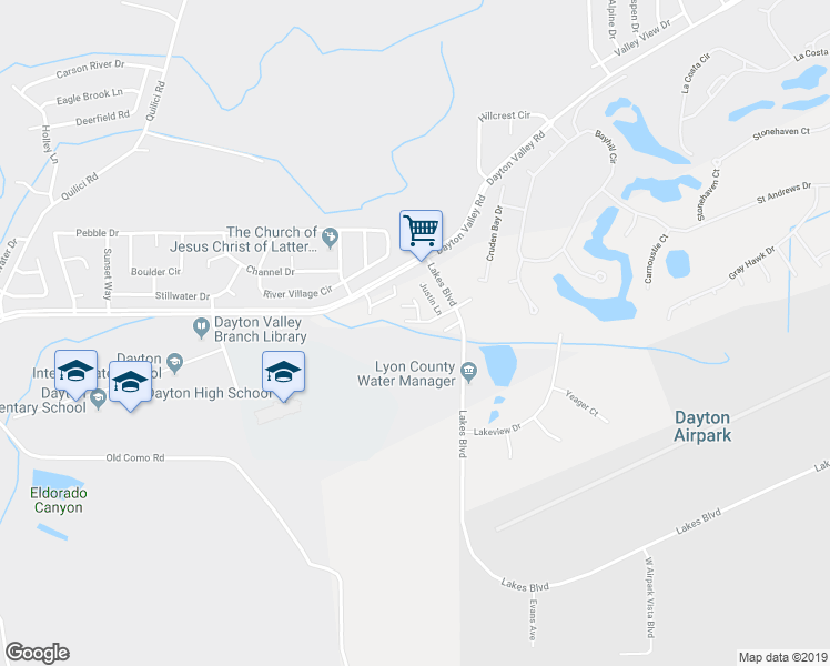 map of restaurants, bars, coffee shops, grocery stores, and more near 125 Palmer Court in Dayton