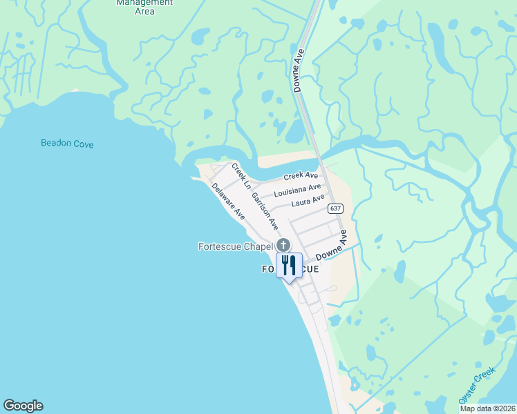 map of restaurants, bars, coffee shops, grocery stores, and more near 96 Garrison Avenue in Cumberland County