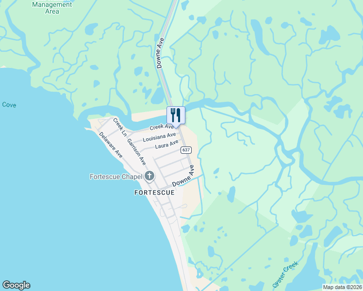 map of restaurants, bars, coffee shops, grocery stores, and more near 24 Princeton Avenue in Bridgeton