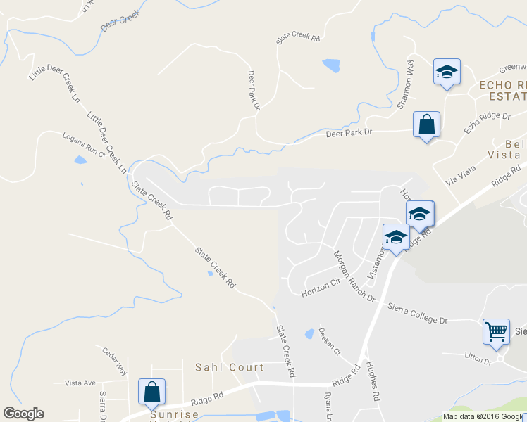map of restaurants, bars, coffee shops, grocery stores, and more near 793 Morgan Ranch Drive in Grass Valley