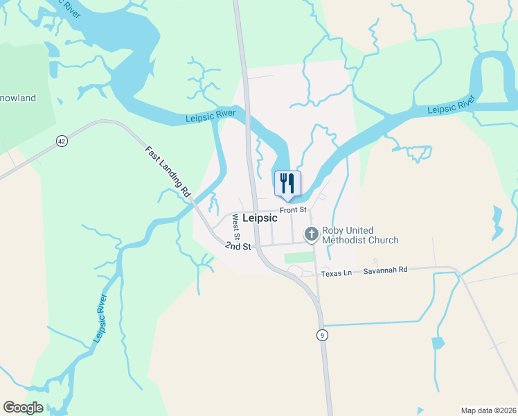 map of restaurants, bars, coffee shops, grocery stores, and more near in Leipsic