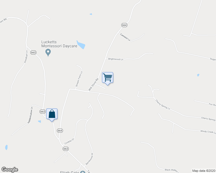 map of restaurants, bars, coffee shops, grocery stores, and more near 13490 Wilt Store Road in Leesburg