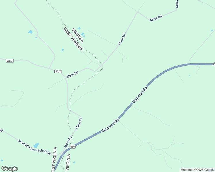 map of restaurants, bars, coffee shops, grocery stores, and more near 1467 Muse Road in Gore