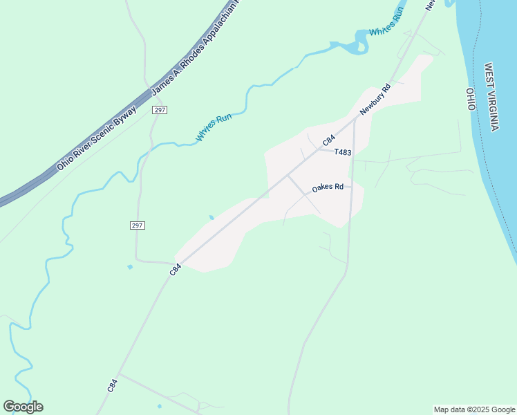 map of restaurants, bars, coffee shops, grocery stores, and more near 1142 C84 in Little Hocking