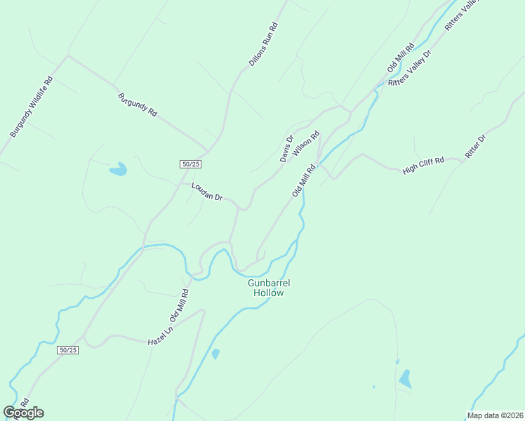 map of restaurants, bars, coffee shops, grocery stores, and more near 704 Old Mill Road in Capon Bridge