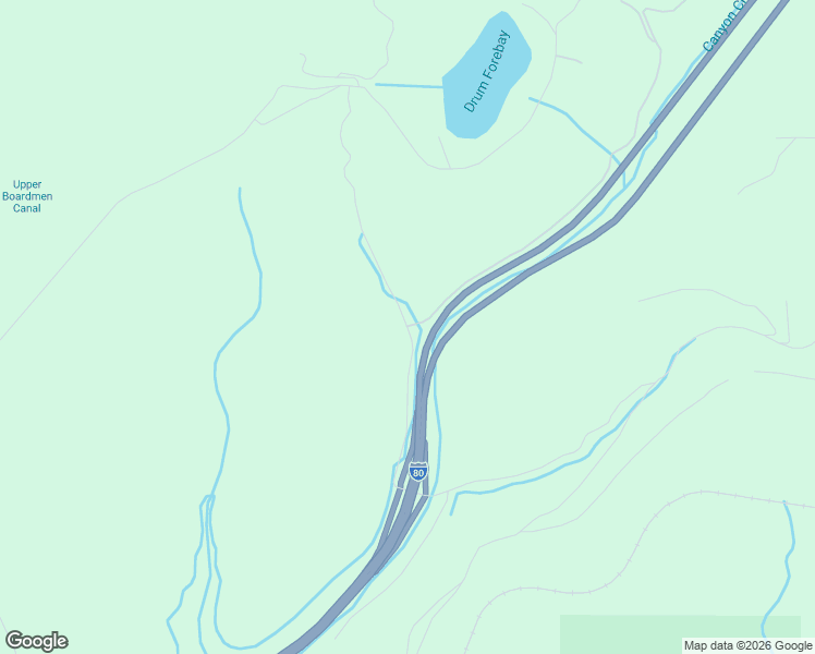 map of restaurants, bars, coffee shops, grocery stores, and more near Drum Forebay Road in Alta