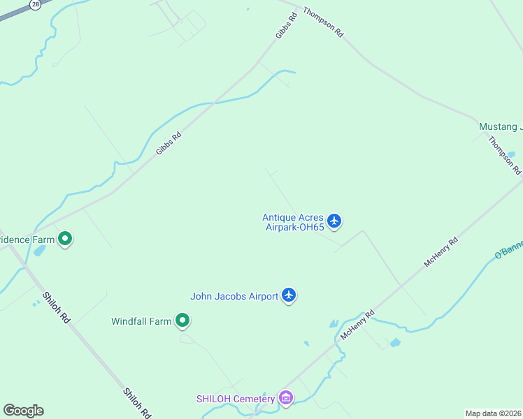 map of restaurants, bars, coffee shops, grocery stores, and more near 5504 Aviator Avenue in Goshen