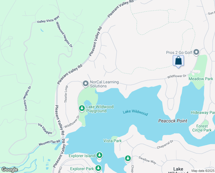 map of restaurants, bars, coffee shops, grocery stores, and more near 18805 Wildflower Drive in Penn Valley
