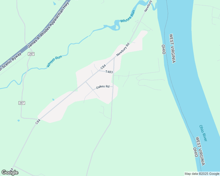 map of restaurants, bars, coffee shops, grocery stores, and more near 141 Oakes Road in Little Hocking