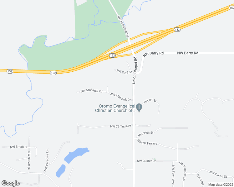 map of restaurants, bars, coffee shops, grocery stores, and more near 13306 Northwest Mohawk Road in Parkville