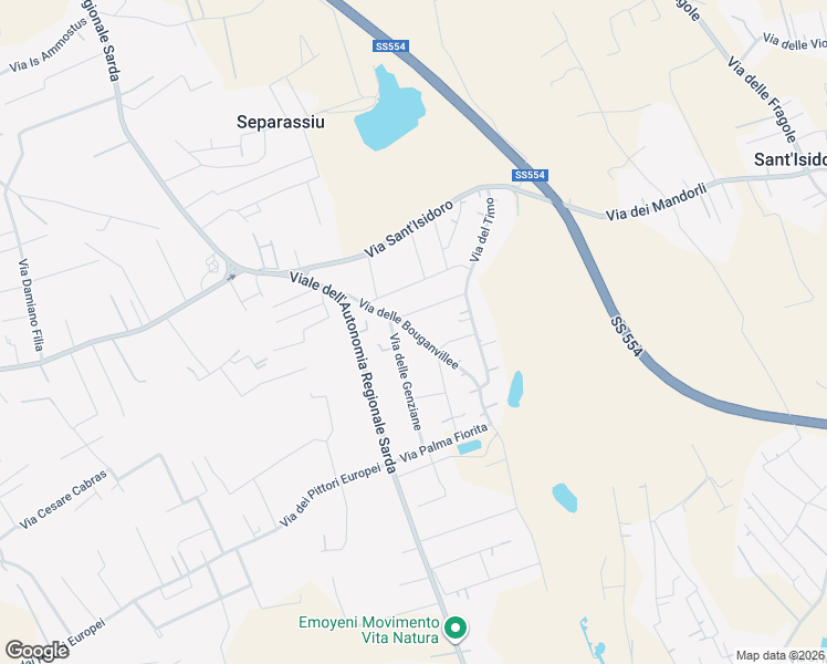 map of restaurants, bars, coffee shops, grocery stores, and more near 10 Via delle Bouganvillee in Quartu Sant'Elena