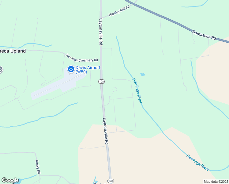 map of restaurants, bars, coffee shops, grocery stores, and more near 23601 Laytonsville Road in Laytonsville