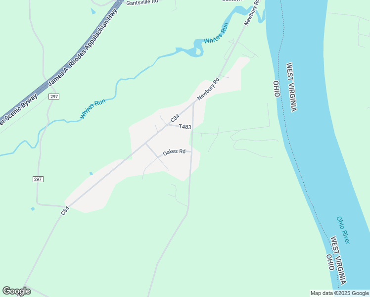 map of restaurants, bars, coffee shops, grocery stores, and more near 141 Oakes Road in Little Hocking