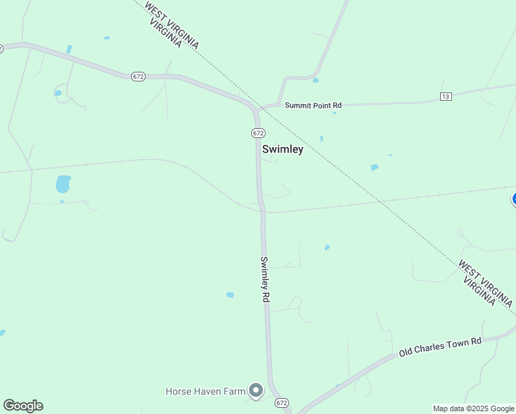 map of restaurants, bars, coffee shops, grocery stores, and more near 2676 Old Charles Town Road in Berryville