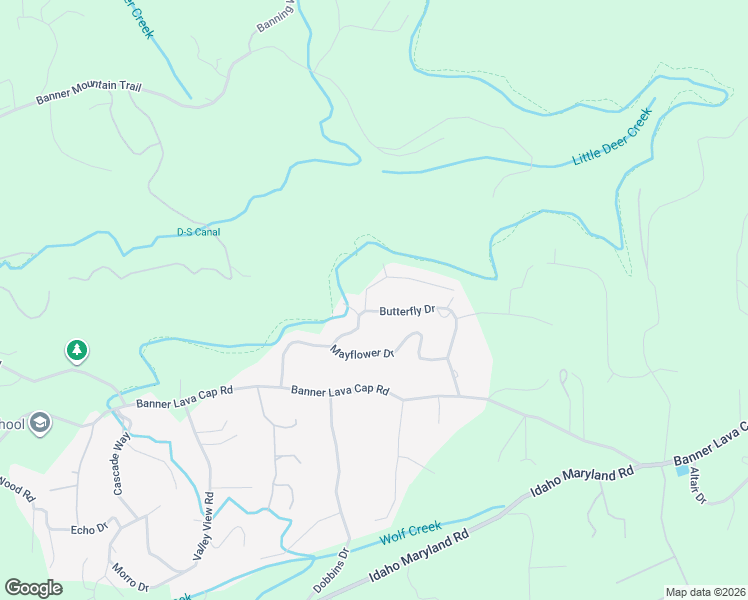 map of restaurants, bars, coffee shops, grocery stores, and more near 12684 Butterfly Drive in Nevada City