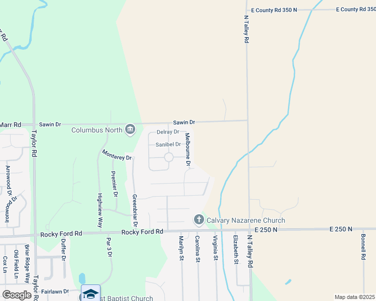 map of restaurants, bars, coffee shops, grocery stores, and more near 5177 Marco Drive in Columbus