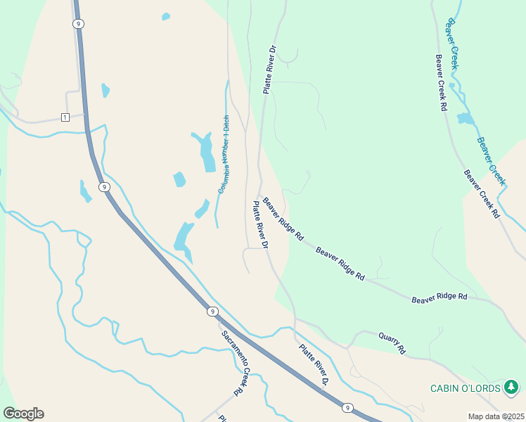 map of restaurants, bars, coffee shops, grocery stores, and more near 1499 Beaver Ridge Road in Fairplay