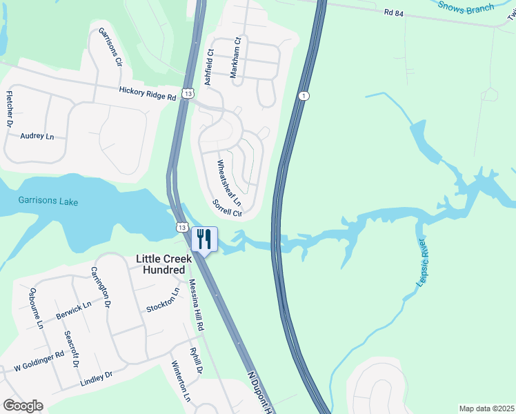 map of restaurants, bars, coffee shops, grocery stores, and more near 506 Sorrell Circle in Smyrna