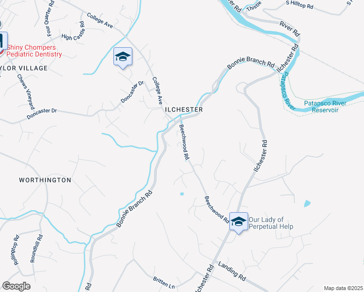 map of restaurants, bars, coffee shops, grocery stores, and more near unnamed road in Ilchester