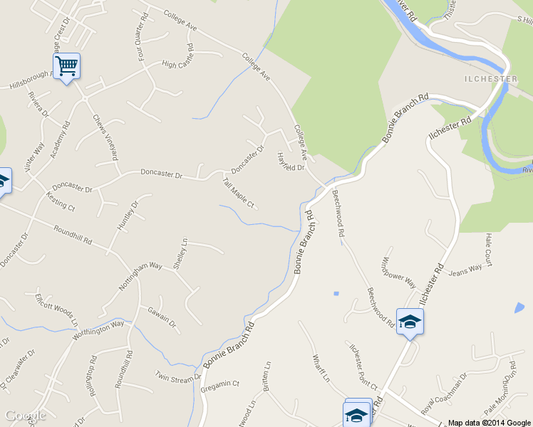 map of restaurants, bars, coffee shops, grocery stores, and more near 4661 Tall Maple Court in Ellicott City