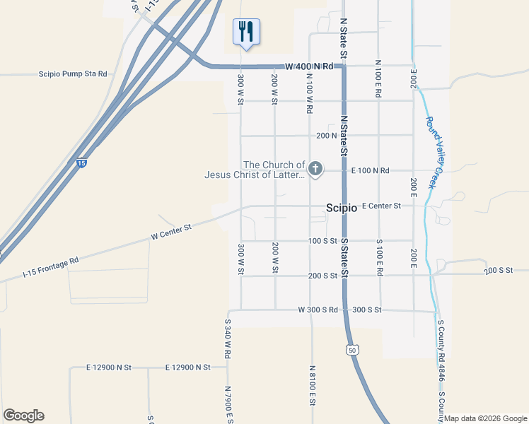 map of restaurants, bars, coffee shops, grocery stores, and more near 30 200 West Street in Scipio