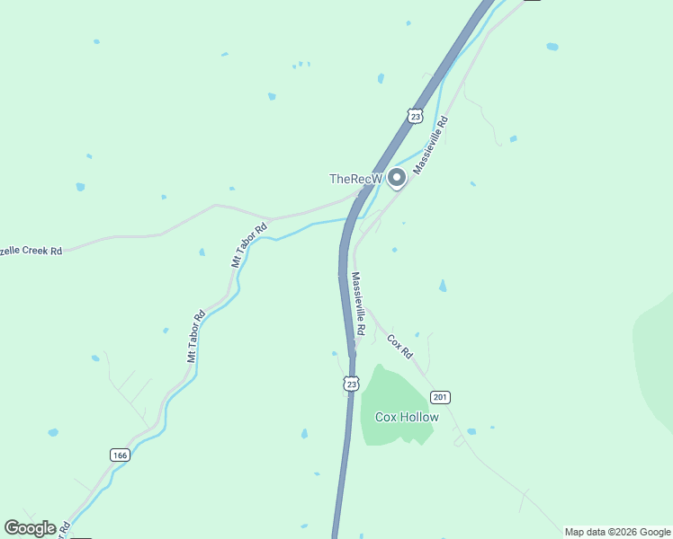 map of restaurants, bars, coffee shops, grocery stores, and more near 136 Massieville Road in Chillicothe