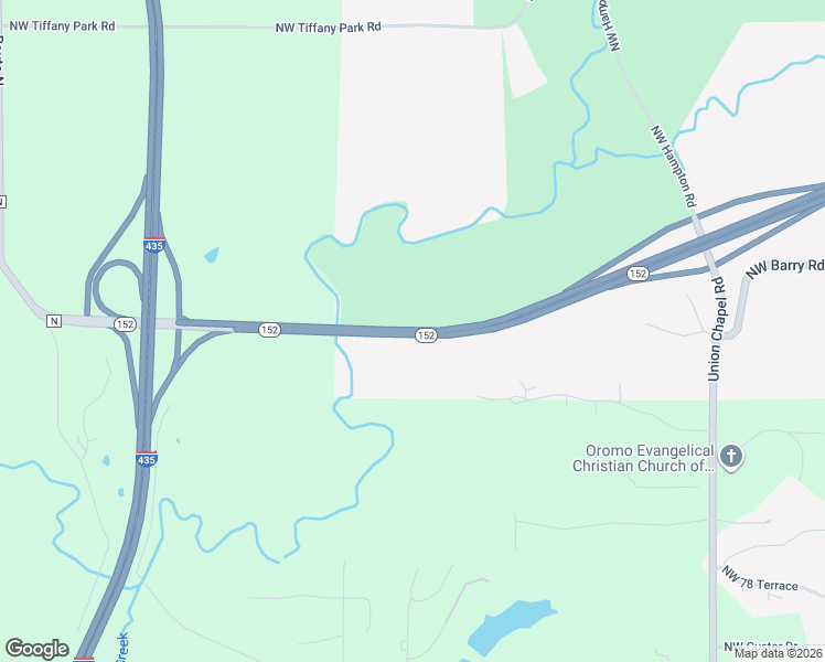 map of restaurants, bars, coffee shops, grocery stores, and more near Missouri 152 in Weatherby Lake