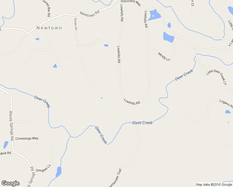 map of restaurants, bars, coffee shops, grocery stores, and more near 12480 Lowhills Road in Nevada City