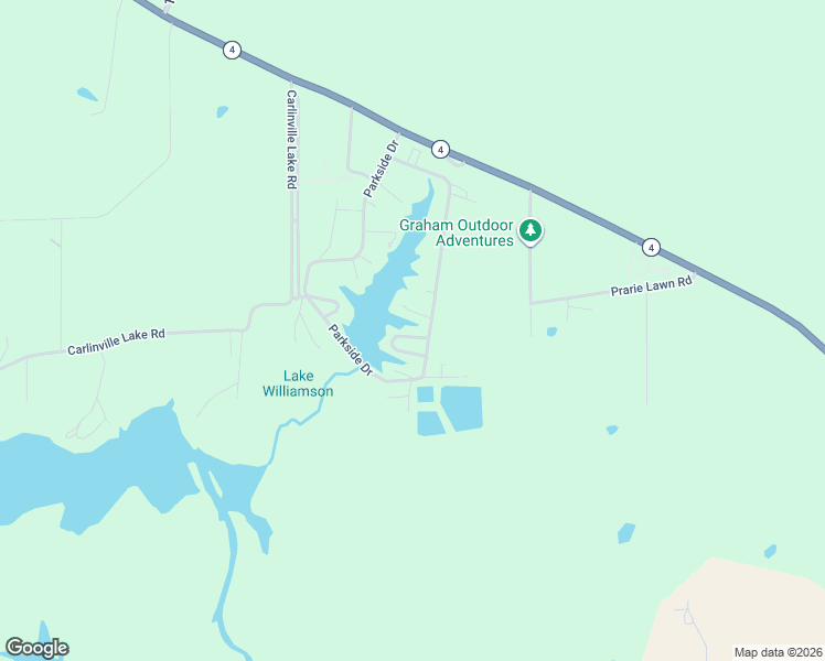 map of restaurants, bars, coffee shops, grocery stores, and more near 16889 Circle Place Drive in Carlinville