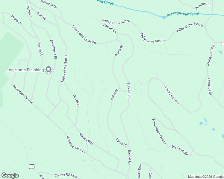 map of restaurants, bars, coffee shops, grocery stores, and more near 503 Puma Place in Fairplay