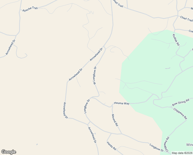 map of restaurants, bars, coffee shops, grocery stores, and more near 2334 Longbow Drive in Jefferson