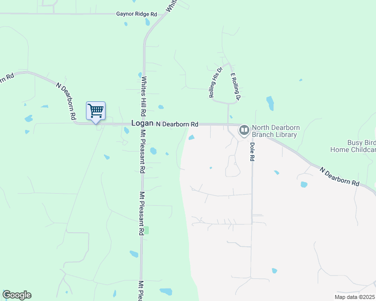 map of restaurants, bars, coffee shops, grocery stores, and more near 3759 North Dearborn Road in West Harrison