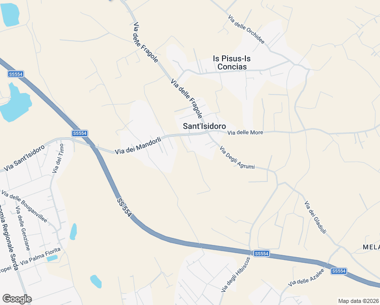 map of restaurants, bars, coffee shops, grocery stores, and more near 5 Vico dei Mandorli in Sant'Isidoro