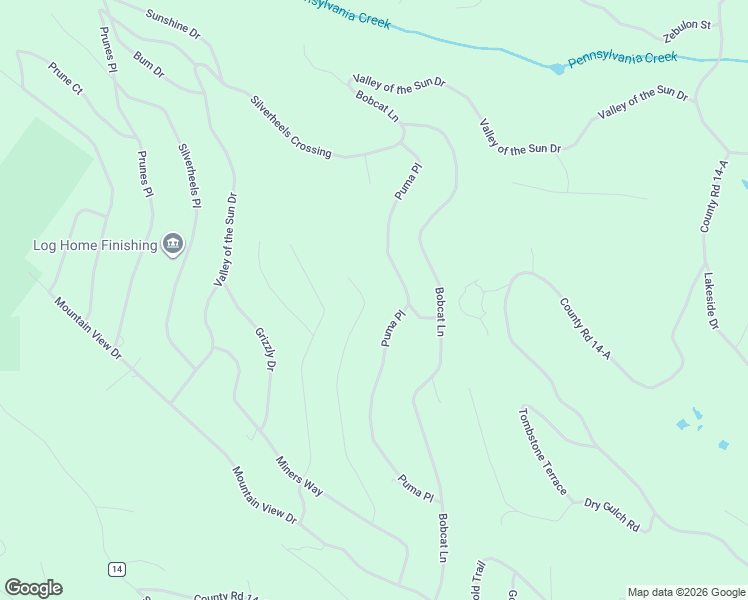 map of restaurants, bars, coffee shops, grocery stores, and more near 503 Puma Place in Fairplay