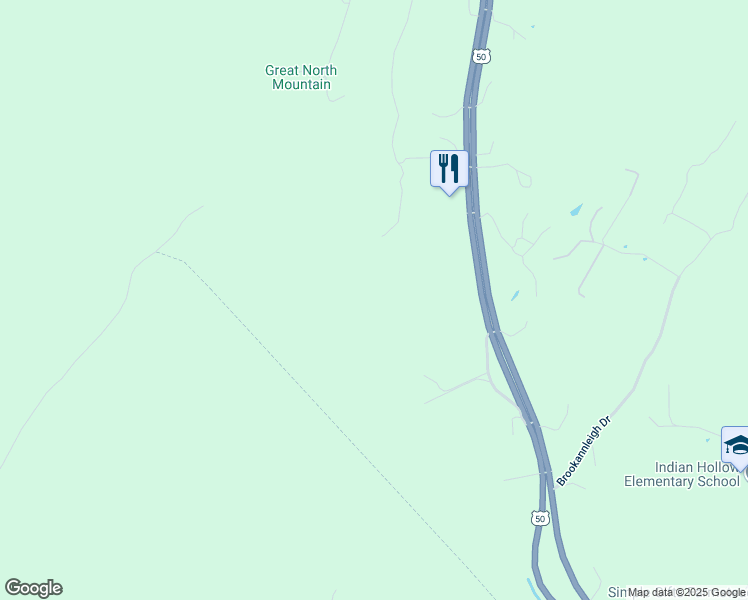 map of restaurants, bars, coffee shops, grocery stores, and more near 845 Shickle Lane in Gore