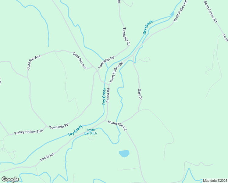map of restaurants, bars, coffee shops, grocery stores, and more near 7026 Scott Forbes Road in Browns Valley