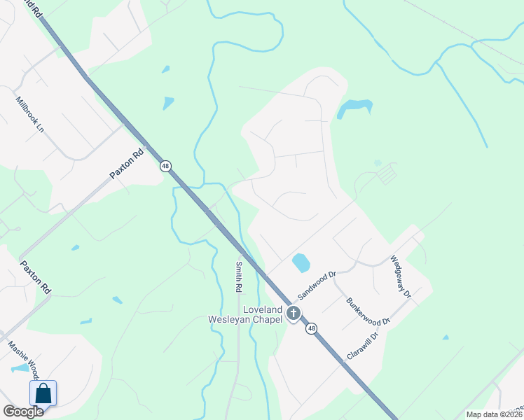 map of restaurants, bars, coffee shops, grocery stores, and more near 1214 Silvercreek Circle in Loveland