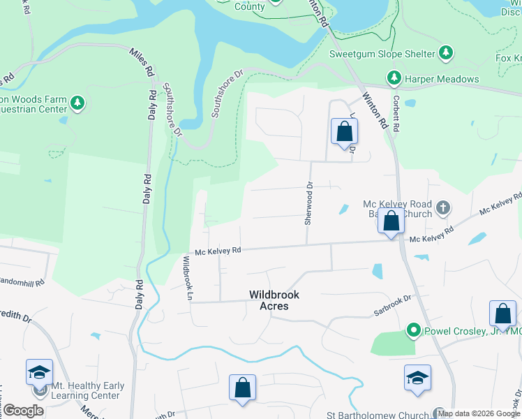 map of restaurants, bars, coffee shops, grocery stores, and more near 1026 Sherman Terrace in Cincinnati