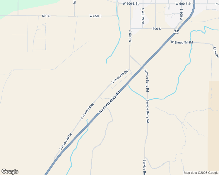 map of restaurants, bars, coffee shops, grocery stores, and more near 11 South 500 East in Manti