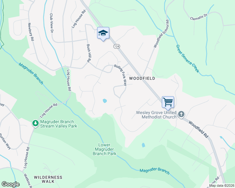 map of restaurants, bars, coffee shops, grocery stores, and more near 9584 White Pillar Terrace in Gaithersburg