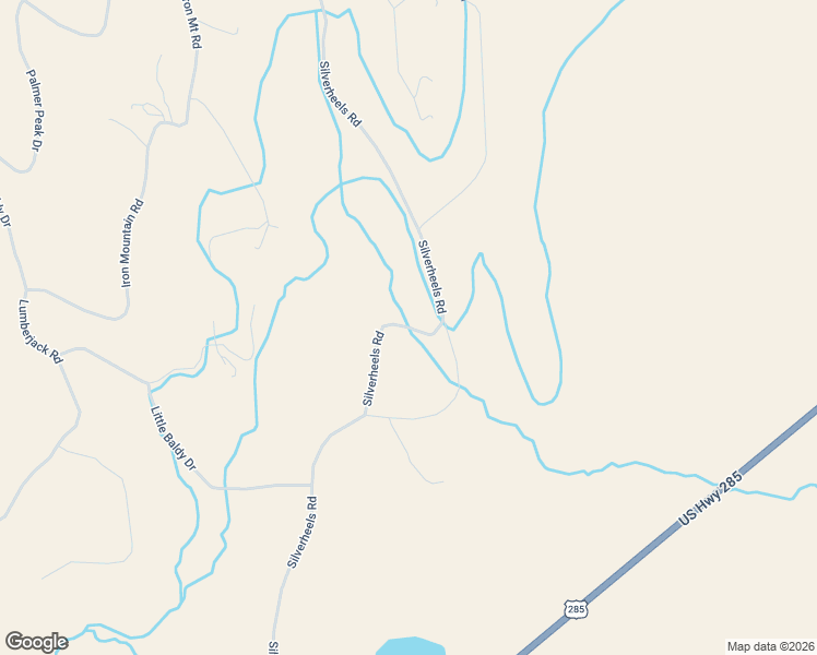 map of restaurants, bars, coffee shops, grocery stores, and more near 1344 Silver Heels Road in Fairplay