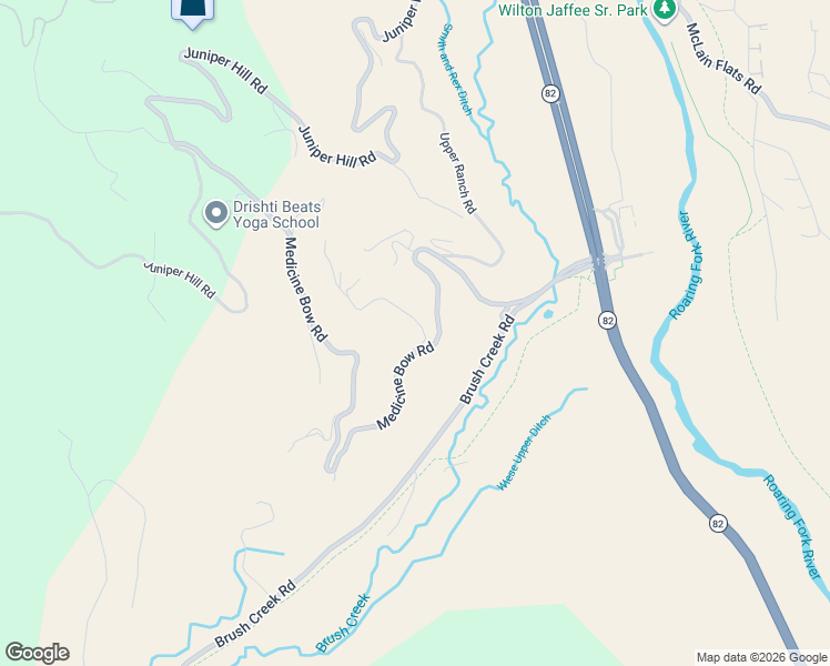 map of restaurants, bars, coffee shops, grocery stores, and more near 91 Solar Way in Aspen