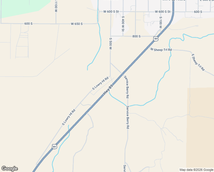 map of restaurants, bars, coffee shops, grocery stores, and more near 4 South 500 East in Manti